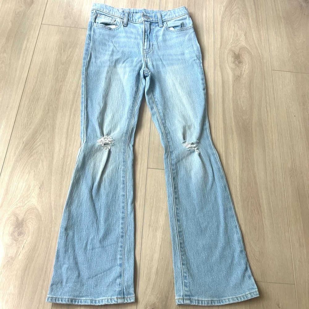 Old Navy Blue Flare Wide Leg Jeans